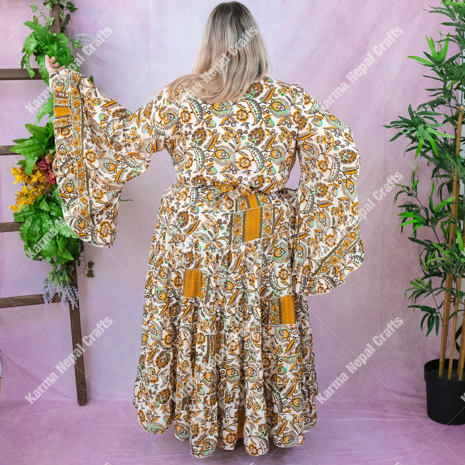 Fae Haven Skirt with Ruffle Sleeve Top