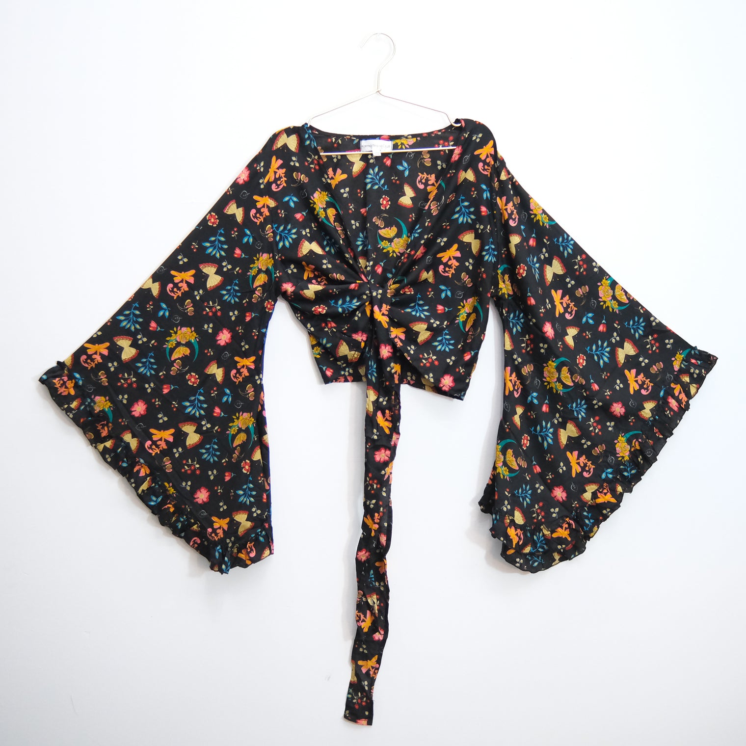 Fairy Garden Butterfly Wrap Top