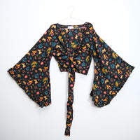 Fairy Garden Butterfly Wrap Top