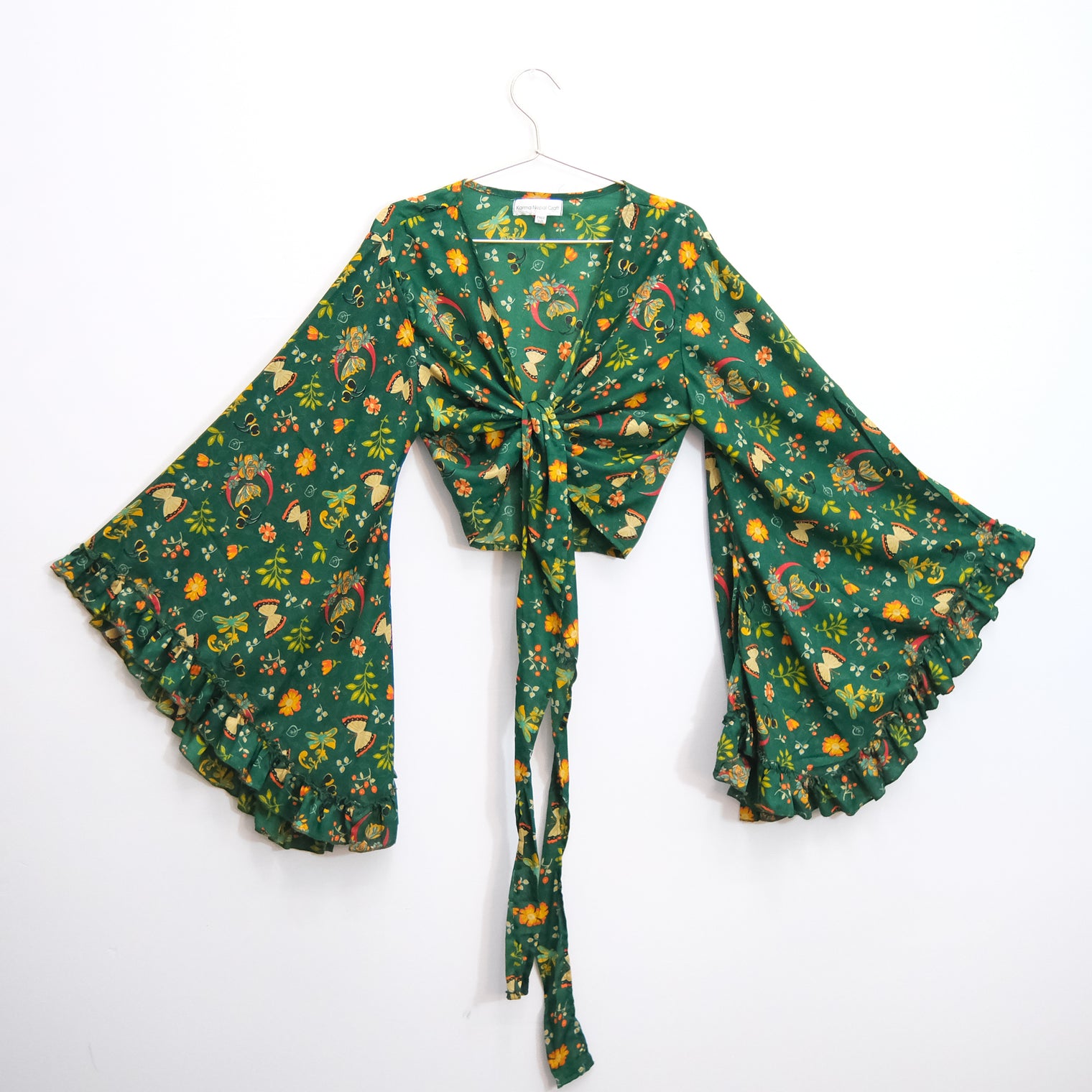 Fairy Garden Butterfly Wrap Top