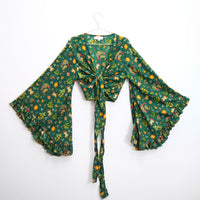 Fairy Garden Butterfly Wrap Top