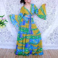 Ethereal Flowy Tiered Skirt with Flare Sleeve Top