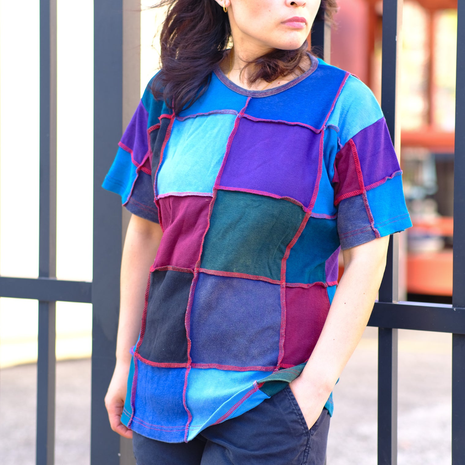 Patchwork Unisex Cotton Top