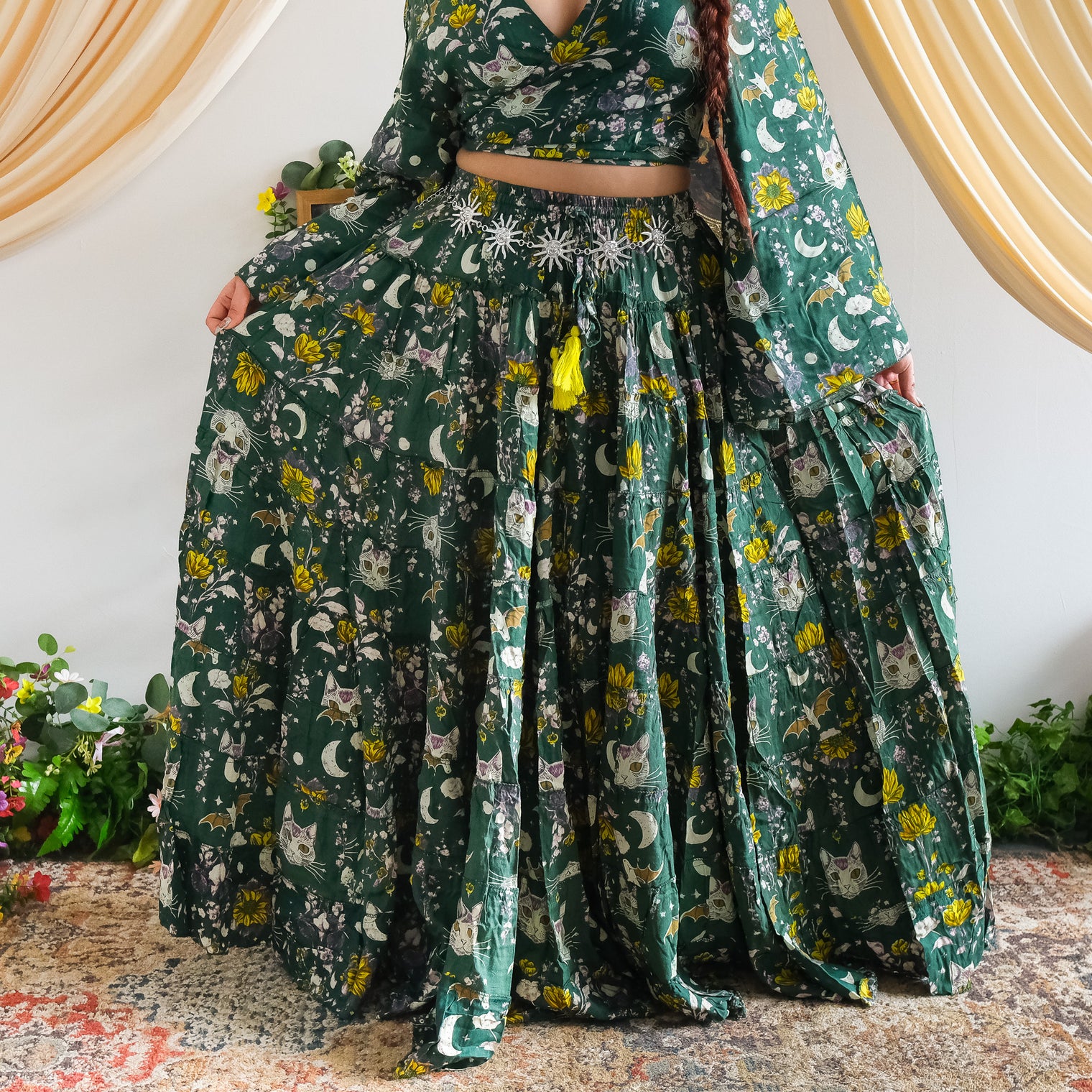 Luna Mystic Witchy Skirt and Bell Sleeve Top