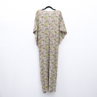 Flowy Celestial Paisley Boho Kaftan Dress