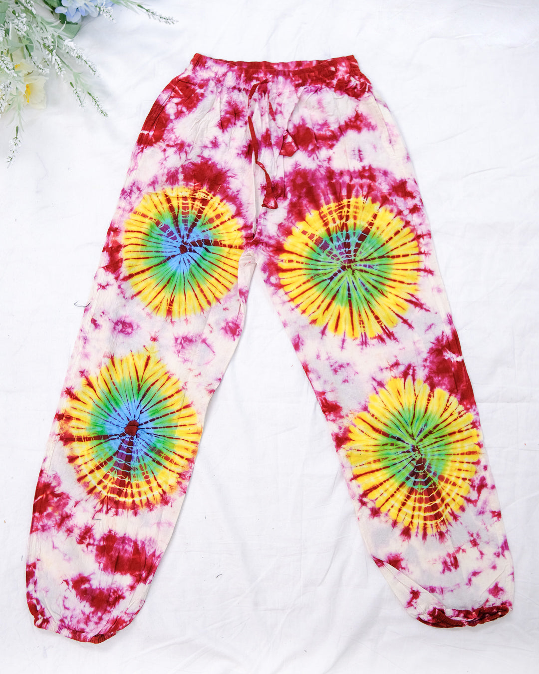 Tie Dye Cotton Festival Pants – karmanepalcrafts