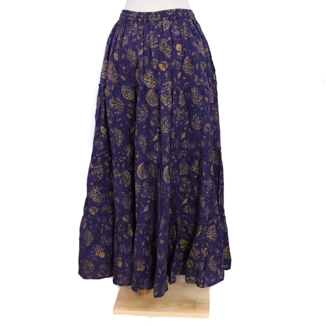 Enchanted Forest Mushroom Maxi Skirt