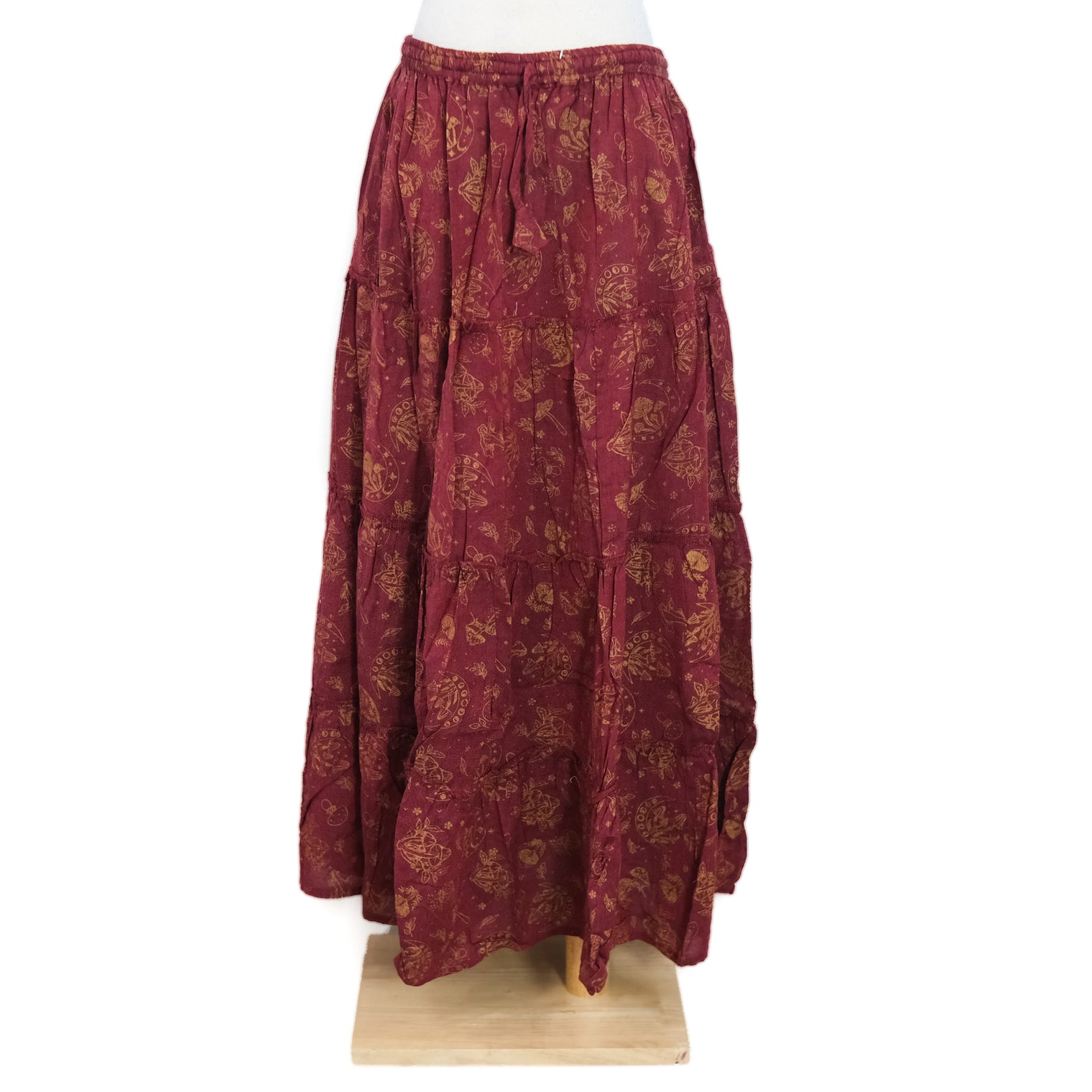 Enchanted Forest Mushroom Maxi Skirt