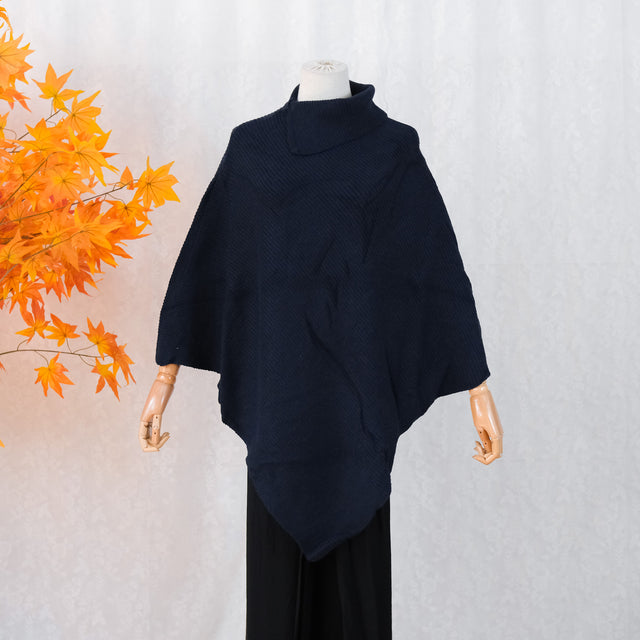 Knitted Boho Solid Ponchos