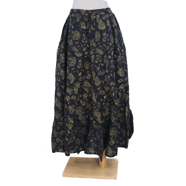 Enchanted Forest Mushroom Maxi Skirt