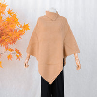 Knitted Boho Solid Ponchos