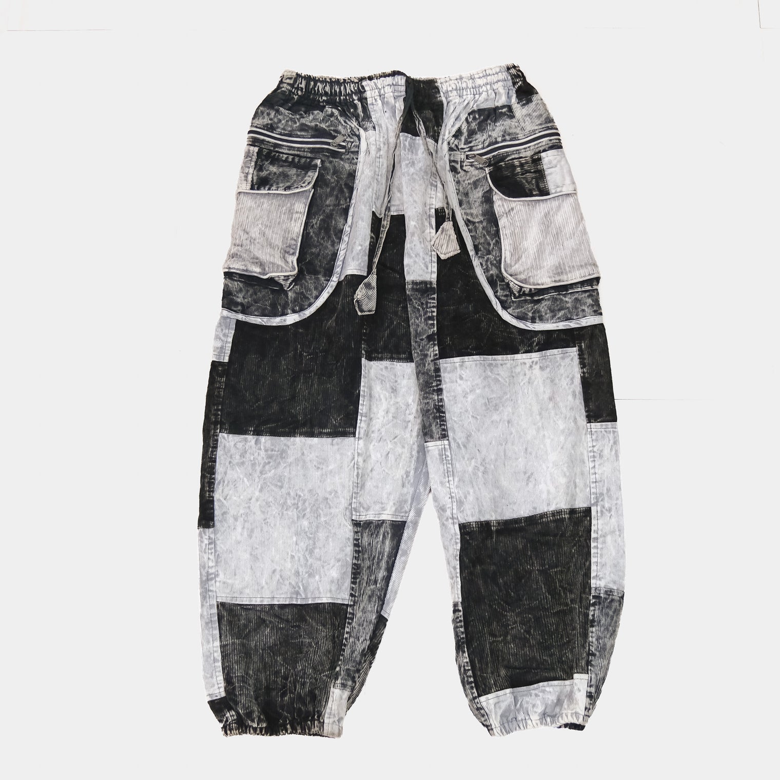 Patch Corduroy Baggy Pants