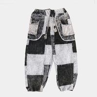 Patch Corduroy Baggy Pants
