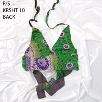 Reversible Upcycled Sari Bralette