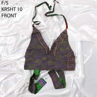 Reversible Upcycled Sari Bralette