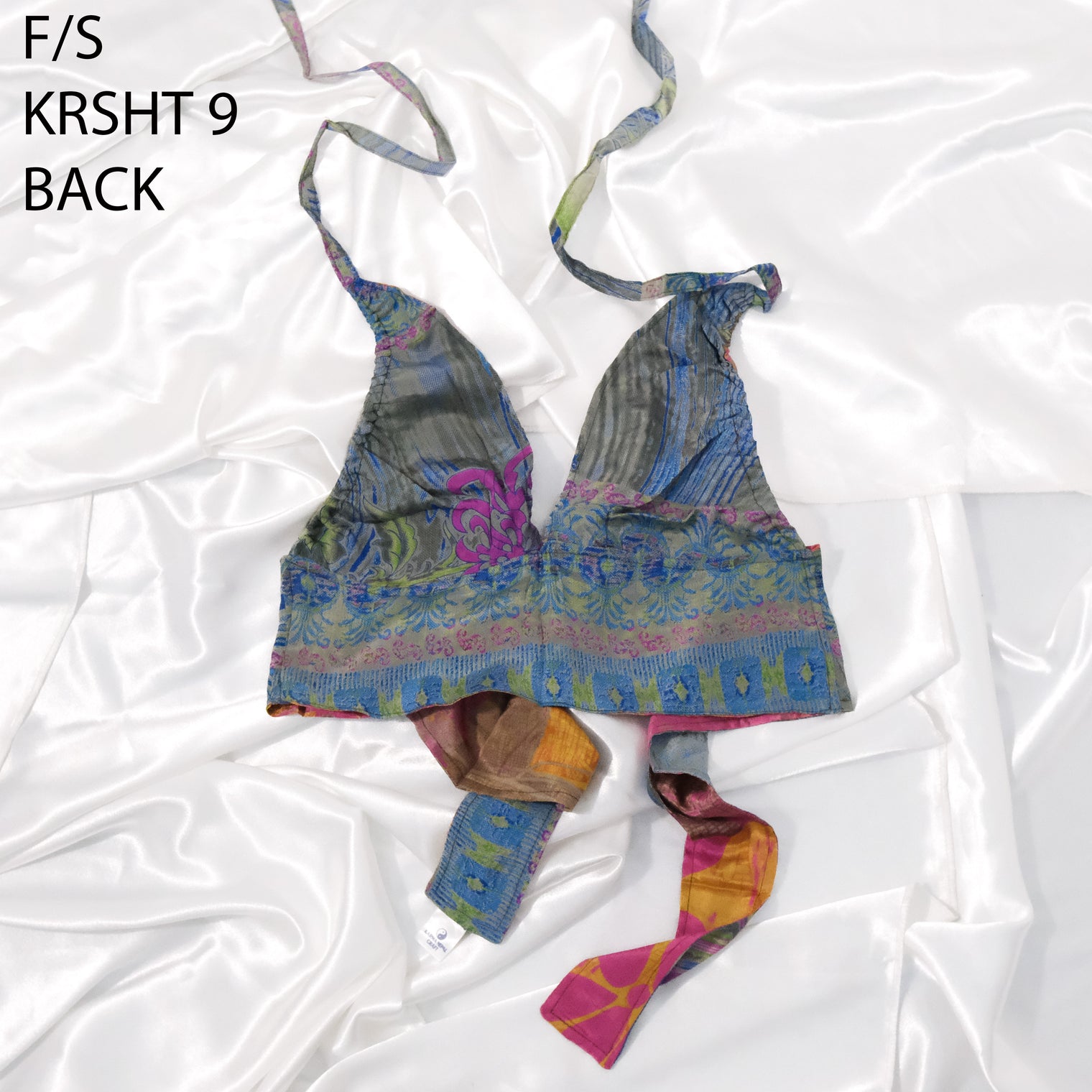 Reversible Upcycled Sari Bralette