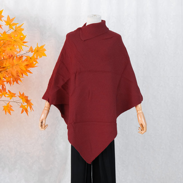 Knitted Boho Solid Ponchos