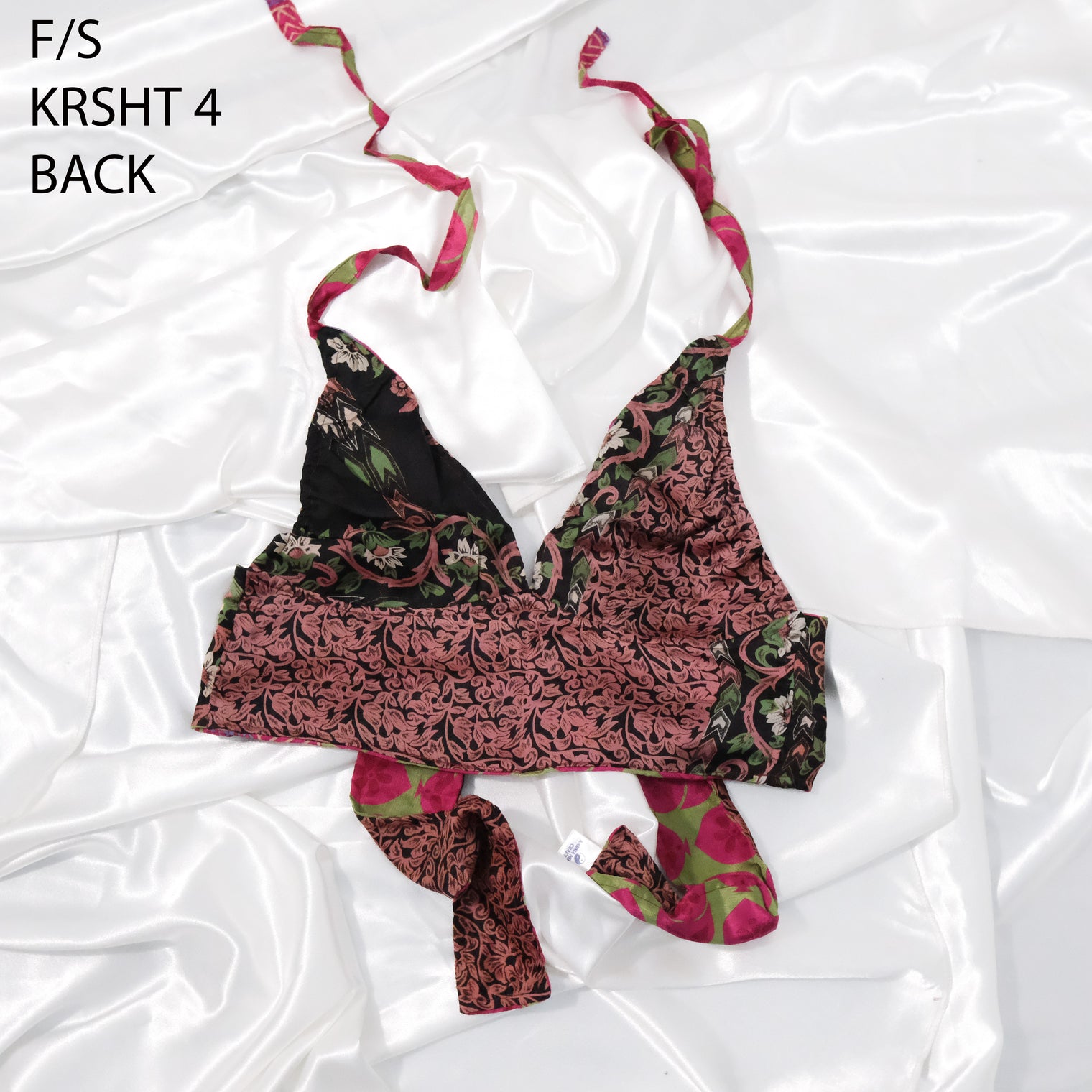 Reversible Patchwork Sari Bralette
