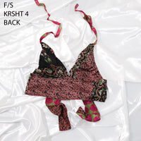 Reversible Patchwork Sari Bralette
