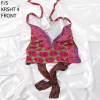 Reversible Patchwork Sari Bralette