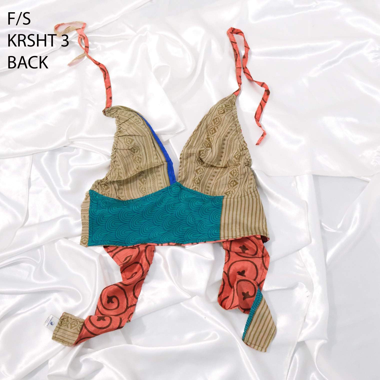 Reversible Patchwork Sari Bralette