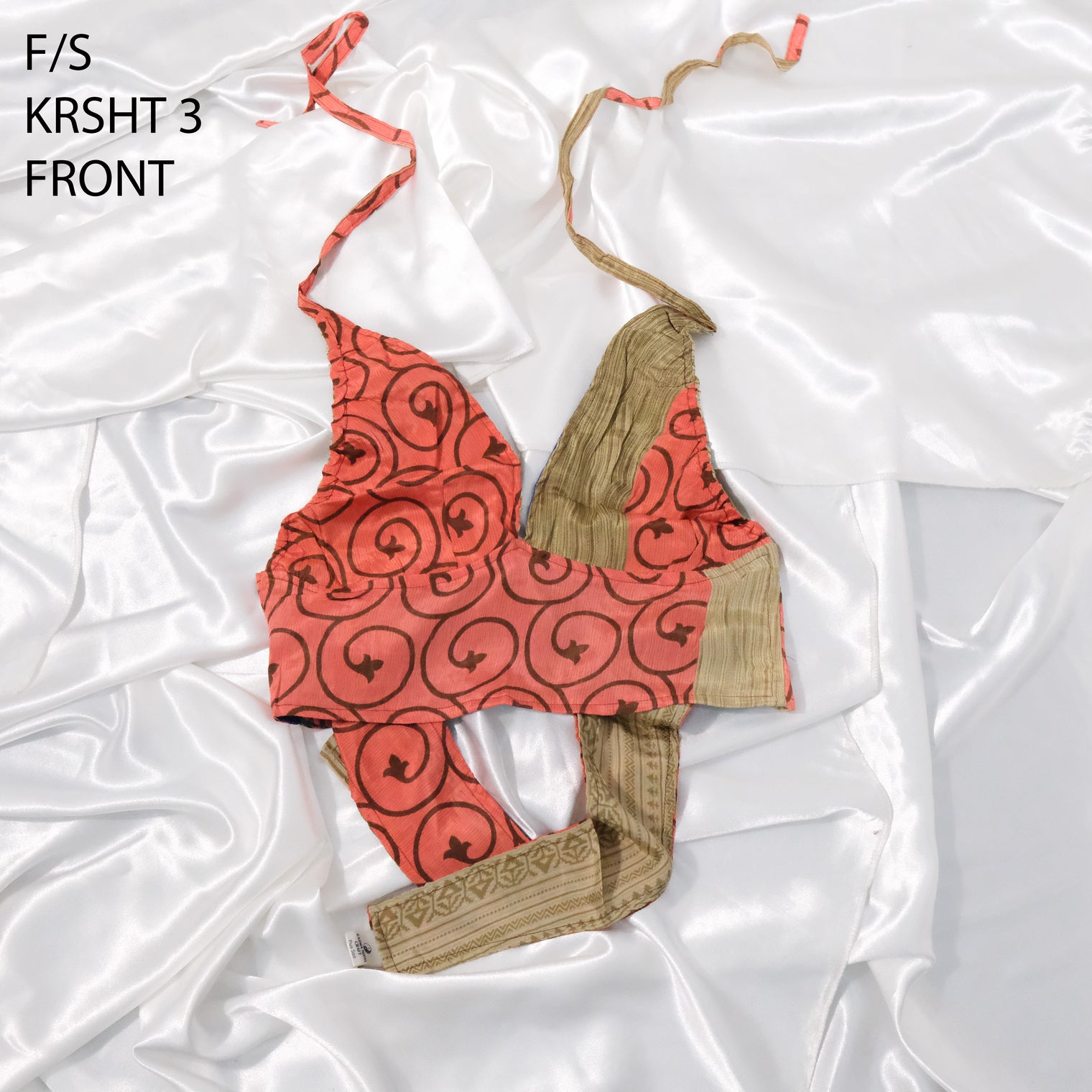 Reversible Patchwork Sari Bralette