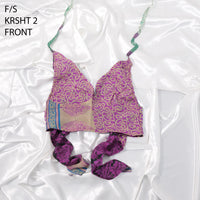 Reversible Patchwork Sari Bralette