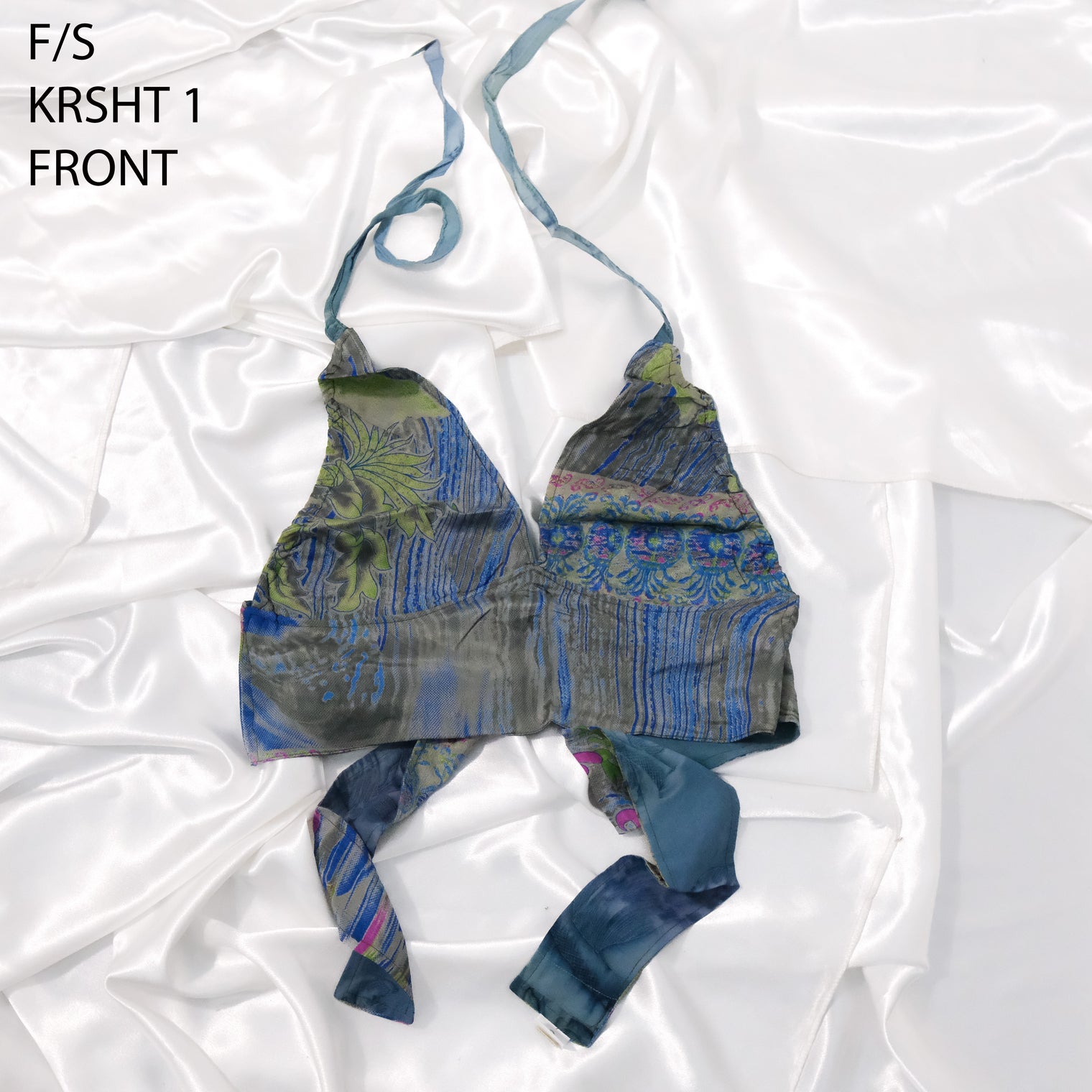 Reversible Patchwork Sari Bralette