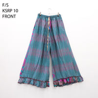 Handmade Recycled Sari Wide Leg Pants