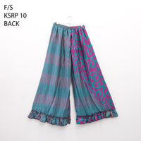 Handmade Recycled Sari Wide Leg Pants