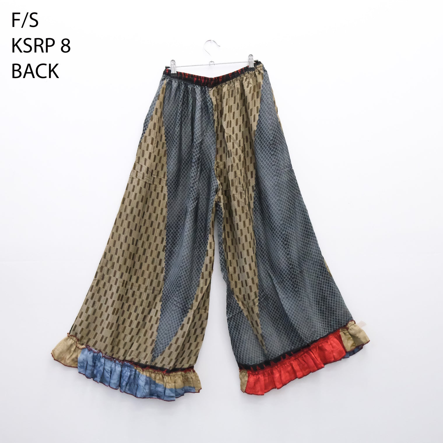 One of a Kind Recycled Sari Flowy Boho Pants