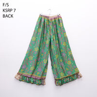 One of a Kind Recycled Sari Flowy Boho Pants
