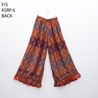 One of a Kind Recycled Sari Flowy Boho Pants
