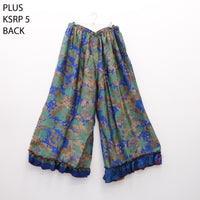 Flowy Recycled Sari Boho Palazzo Pants
