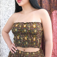 Paisley Celestial Boho Bandeau Top