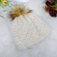 Warm Winter Woolen Hat with Fleece Lining