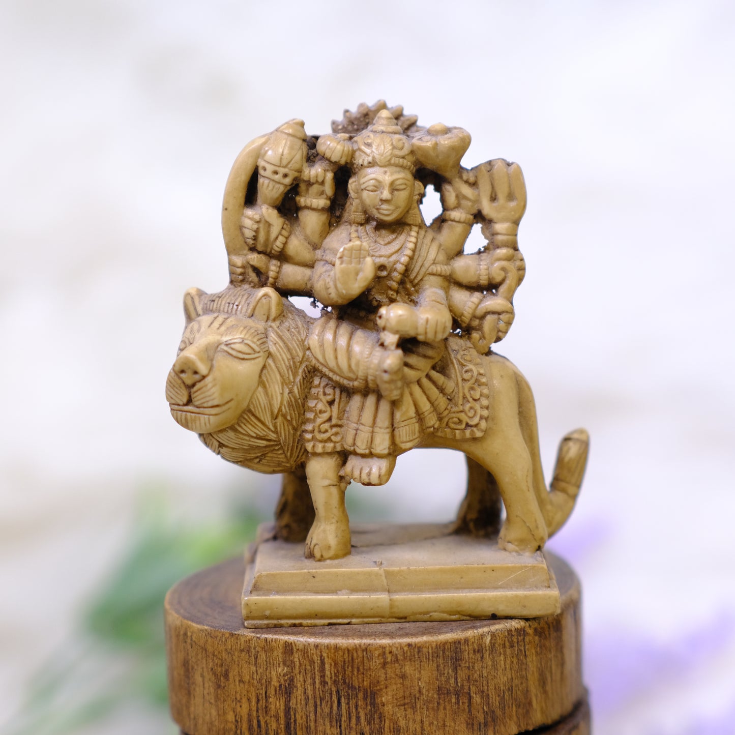 Handmade Durga statue ; the Goddess of Protection