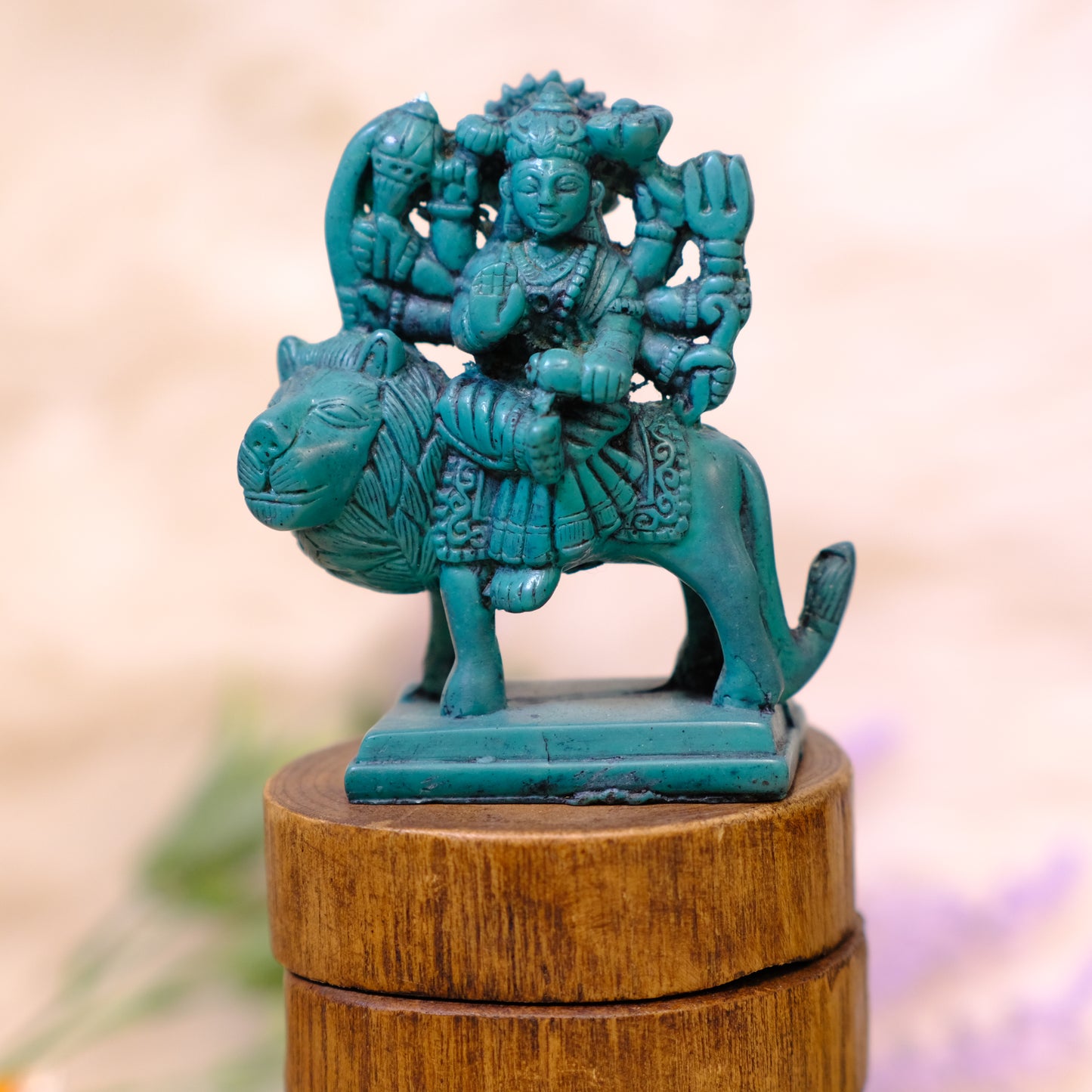 Handmade Durga statue ; the Goddess of Protection