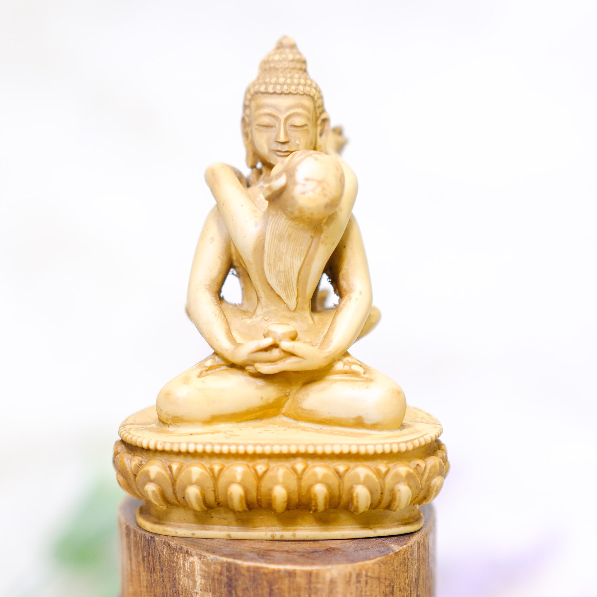 handpainted-ceramic-little-buddha-figurine-yellow-buddha-statue