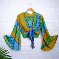Fairy Boho Flare Sleeve Wrap Top
