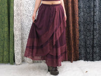 Boho Lace Maxi Skirt