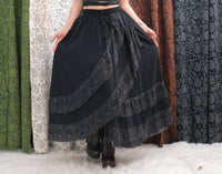 Boho Lace Maxi Skirt