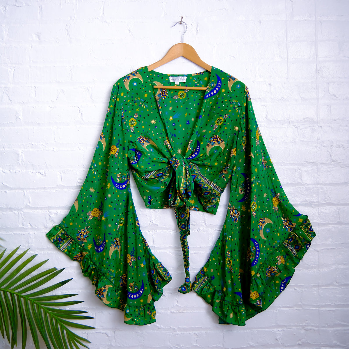 Celestial Flare Sleeve Wrap Top – karmanepalcrafts