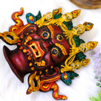 Hand Carved Mahakala Wall Hanging