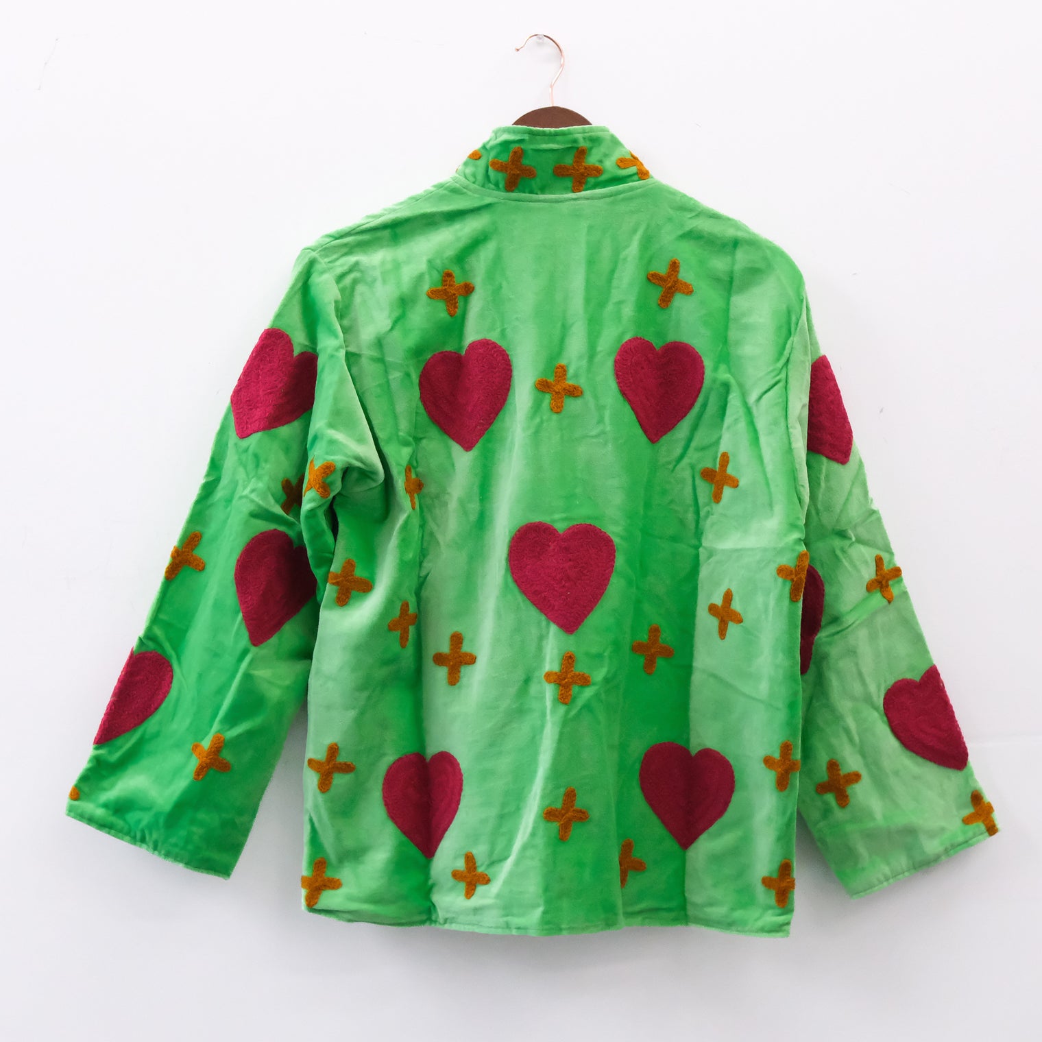 Handmade Embroidered Velvet Reversible Jacket