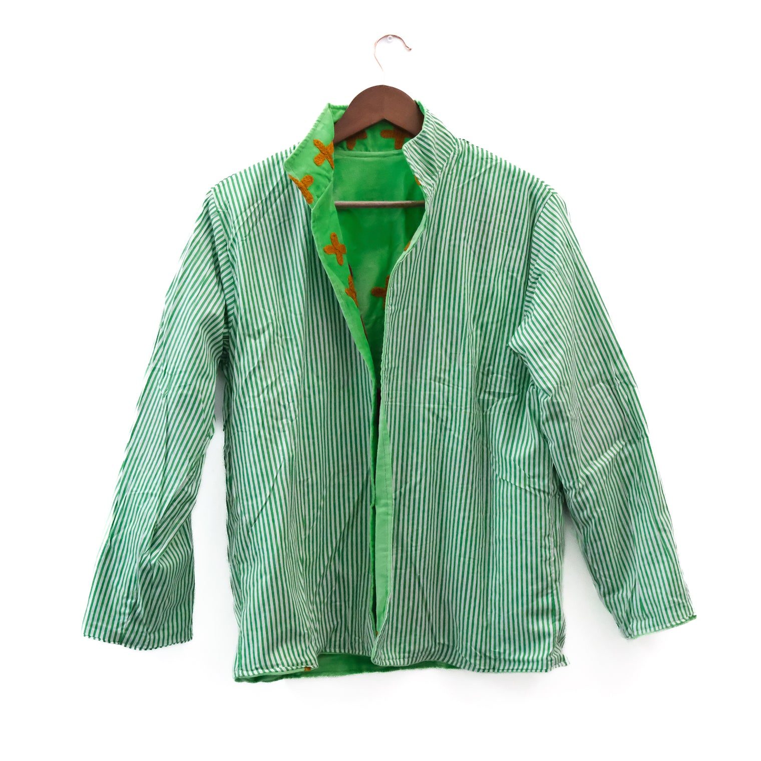 Handmade Embroidered Velvet Reversible Jacket