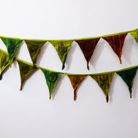 Colorful Boho Patchwork Cotton Pennant Garland
