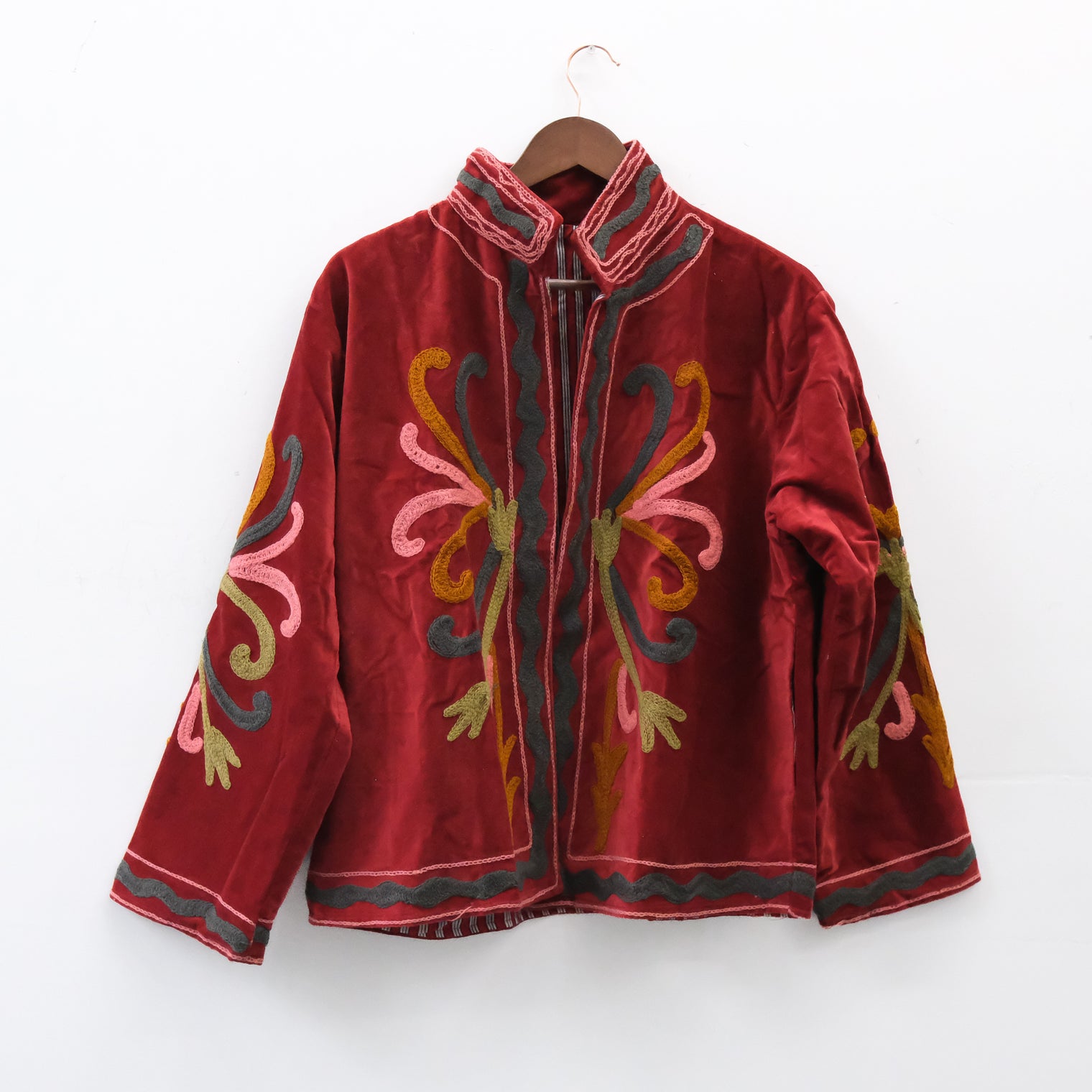 One of a Kind Velvet Embroidery Jacket