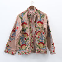 Reversible Velvet Embroidery Jacket
