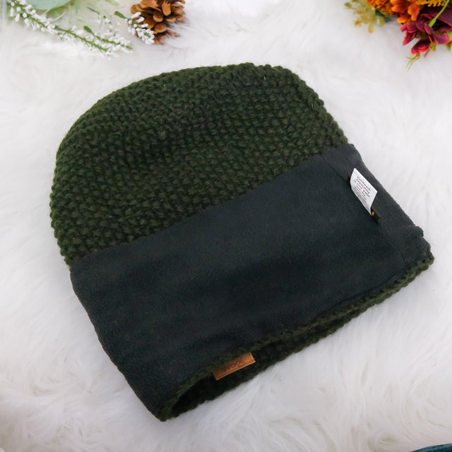 Hand Knit Embroidery Slouchy Hat
